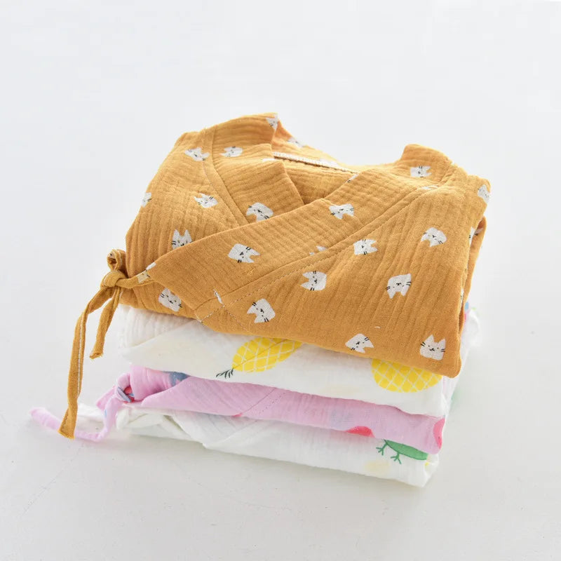 Muslin Kimono Style Baby Jumpsuit