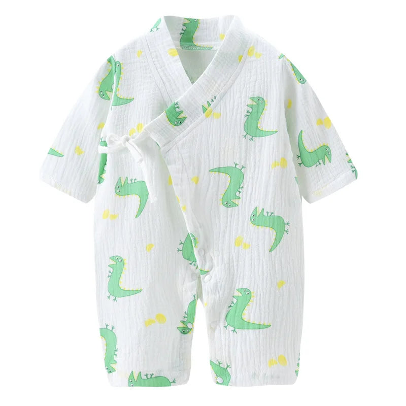 Muslin Kimono Style Baby Jumpsuit