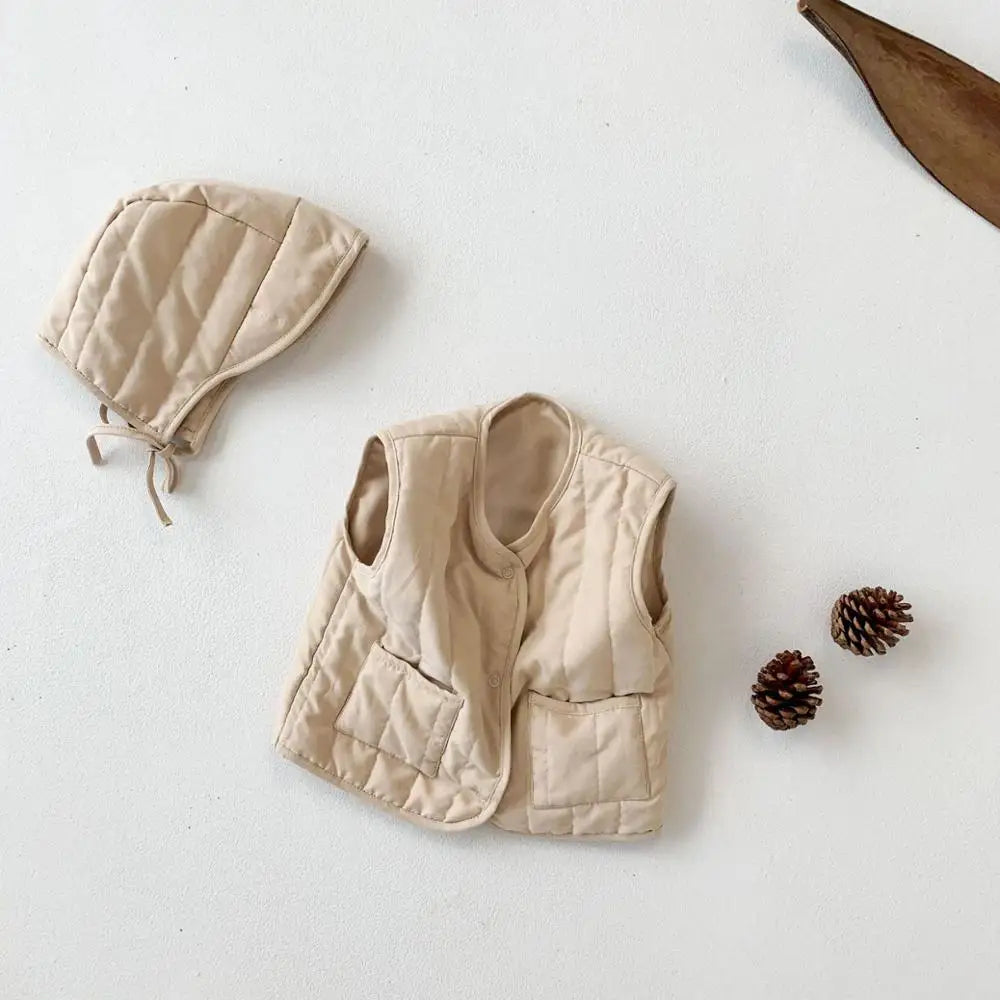 Kids Hooded Padded Winter Vest
