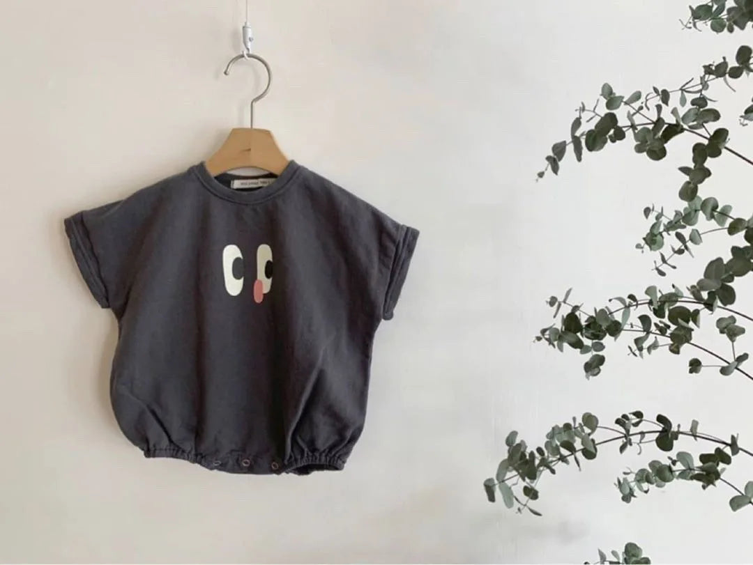 Kids Big Eyes Print Onesie