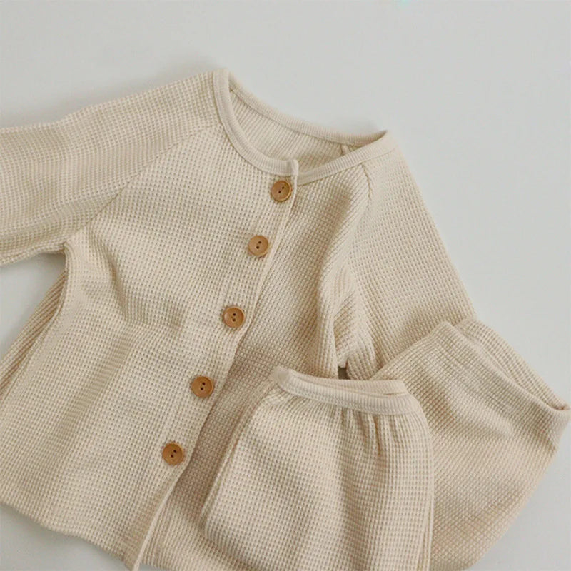 Two-Piece Set Kids Cotton Top and Pants