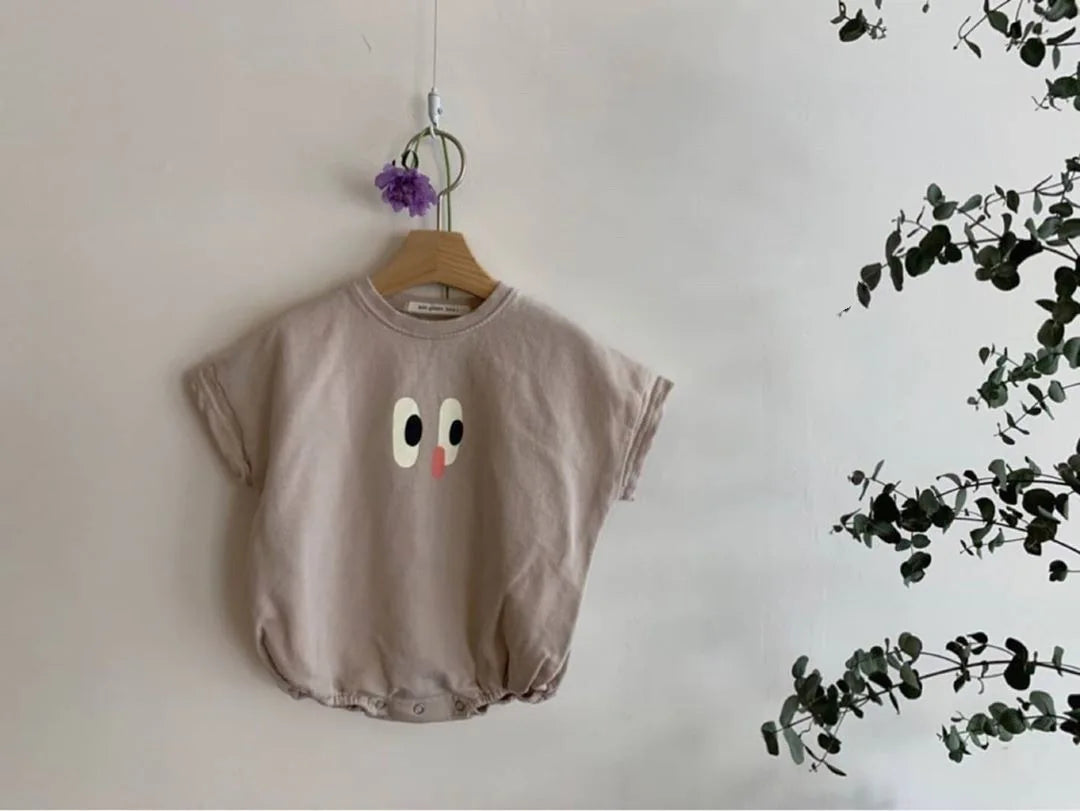 Kids Big Eyes Print Onesie