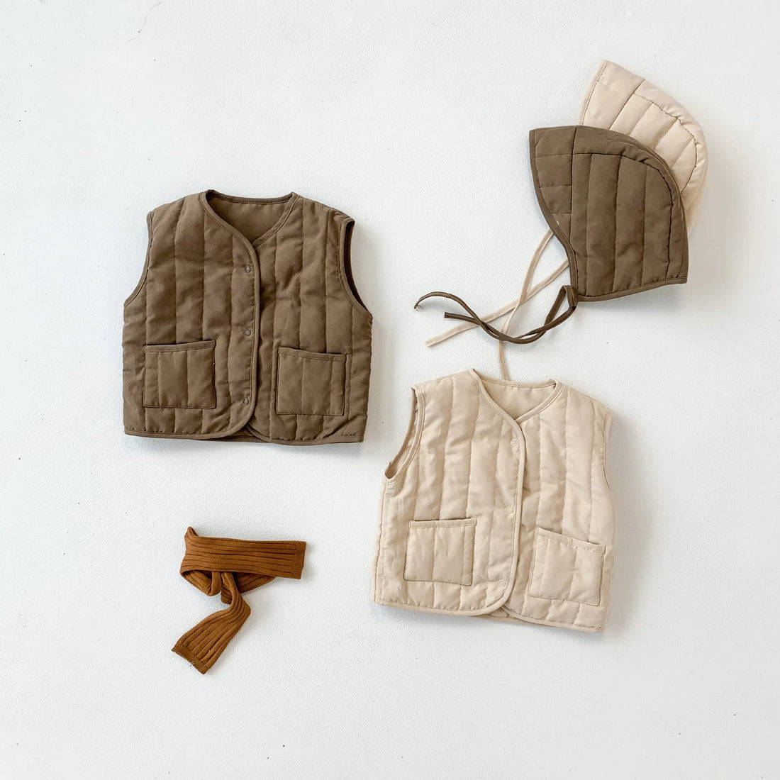 Kids Hooded Padded Winter Vest