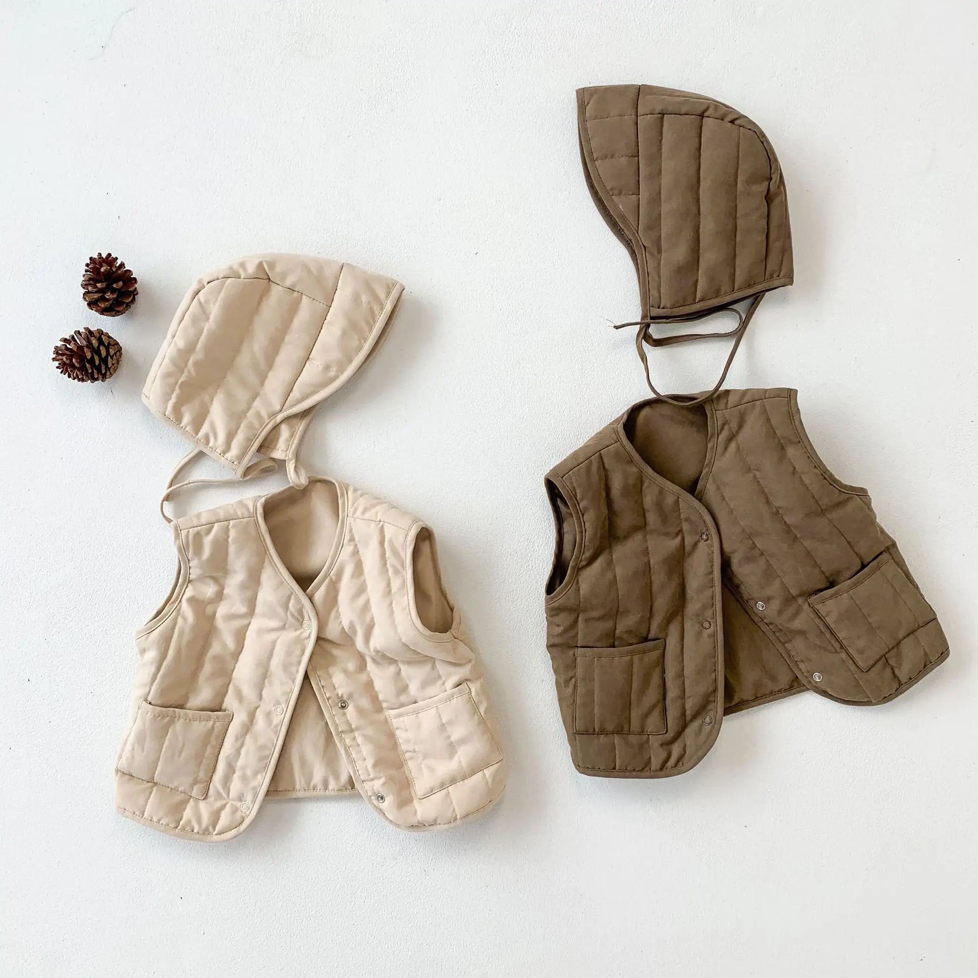 Kids Hooded Padded Winter Vest