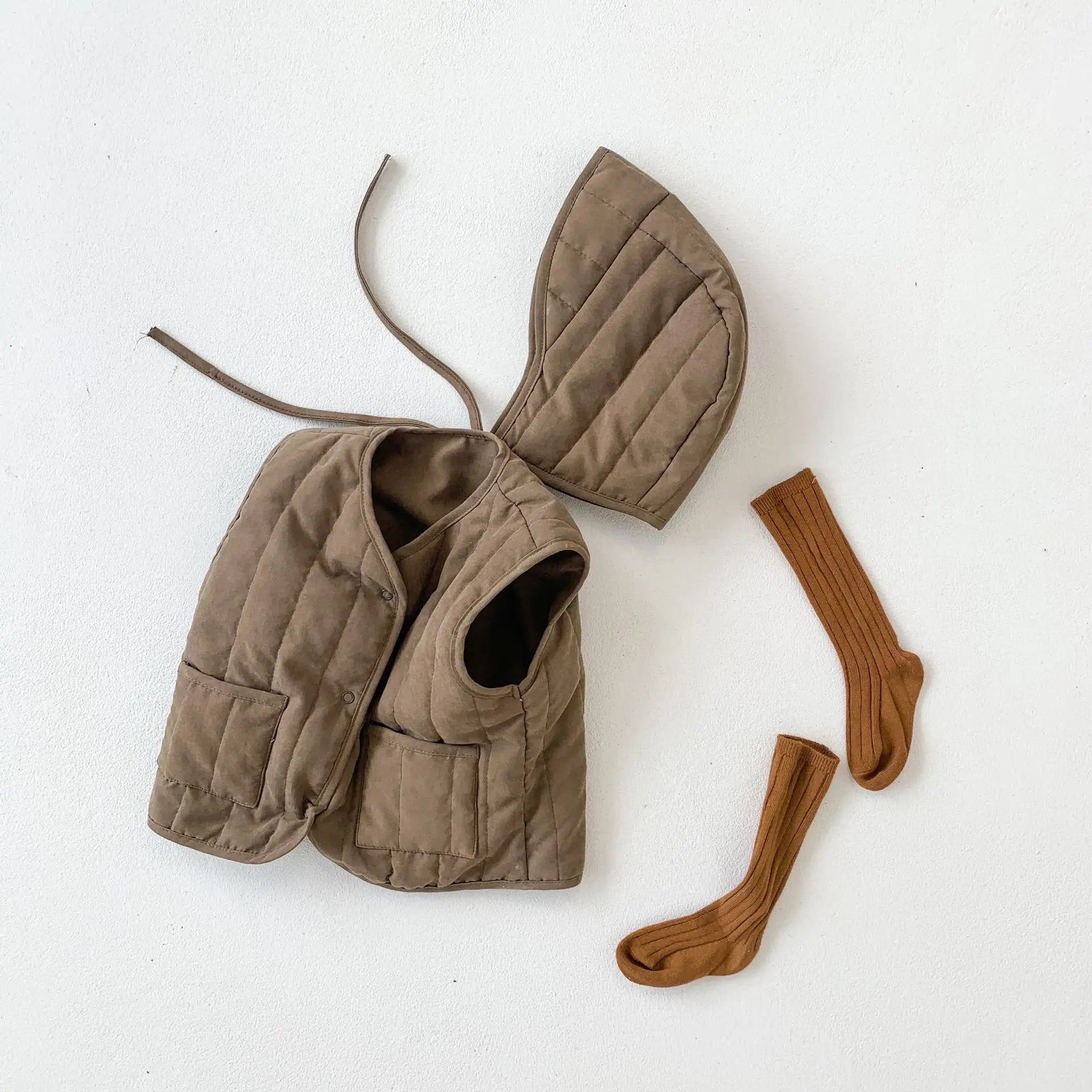 Kids Hooded Padded Winter Vest