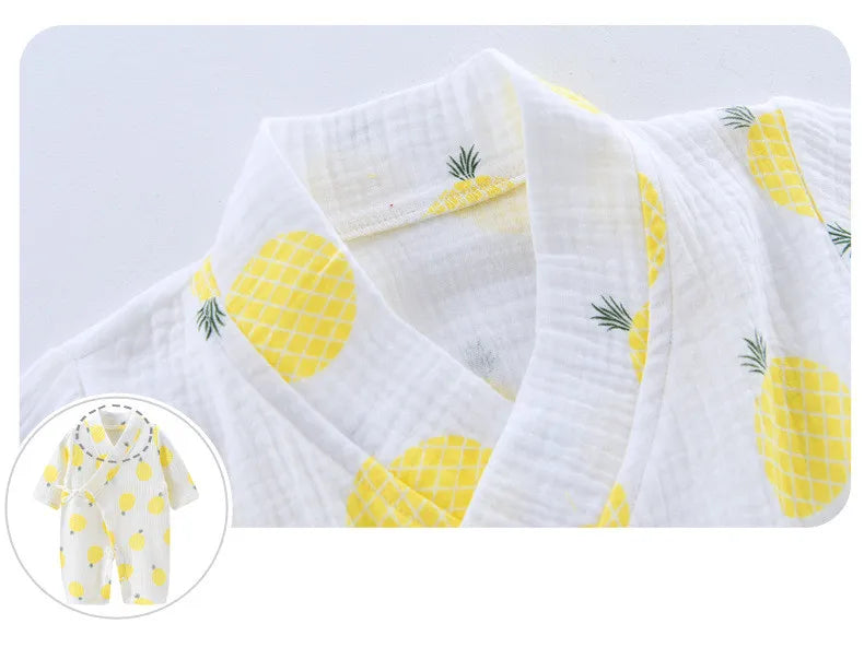 Muslin Kimono Style Baby Jumpsuit