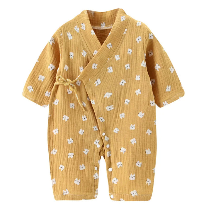 Muslin Kimono Style Baby Jumpsuit