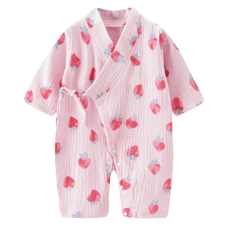 Muslin Kimono Style Baby Jumpsuit