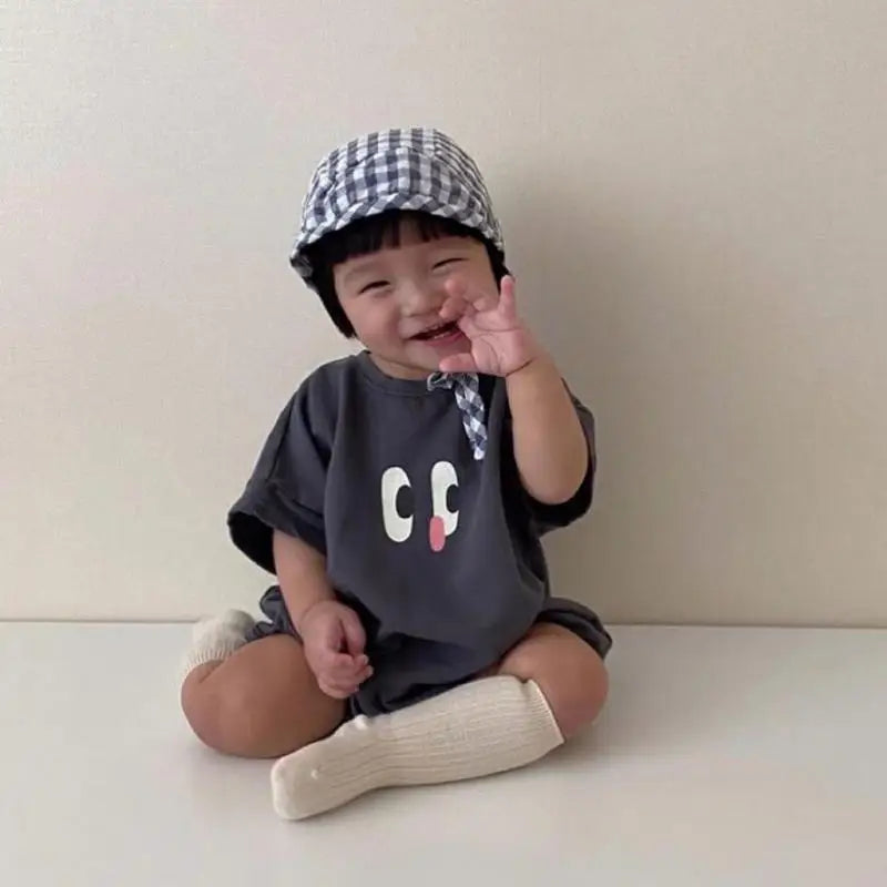 Kids Big Eyes Print Onesie