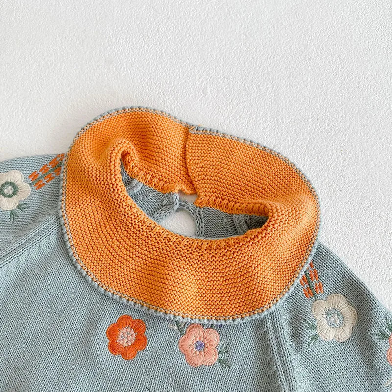 Two-Piece Set Kids Knit Sweater and Bloomer