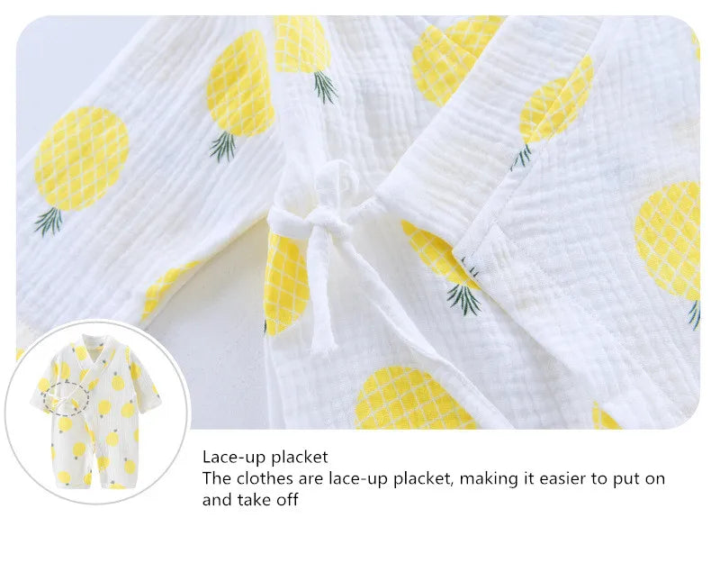 Muslin Kimono Style Baby Jumpsuit