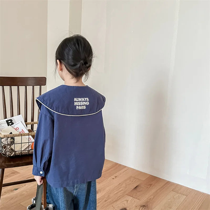Kids Letter Print Shirt