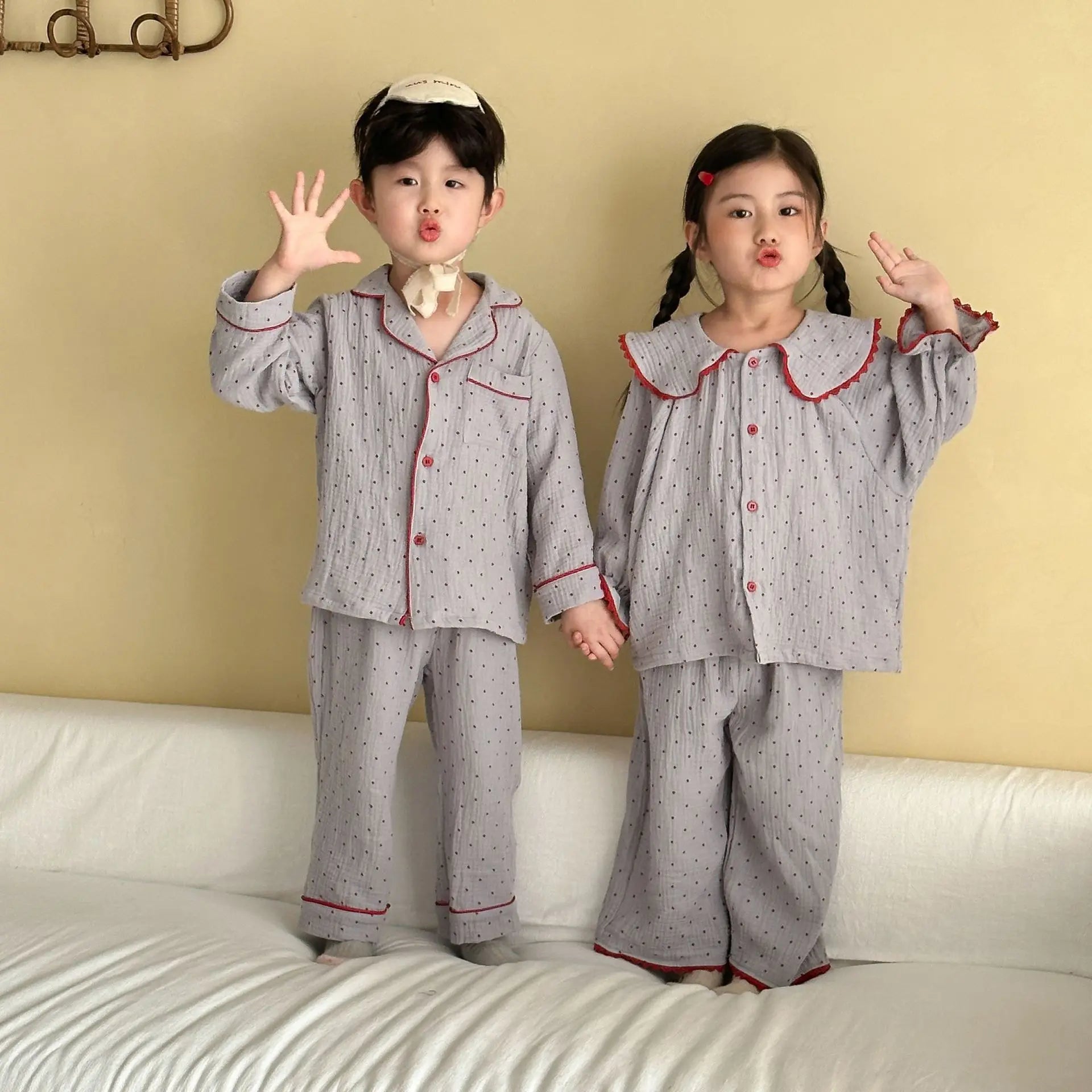 Two-Piece Set Kids Printed Pajamas