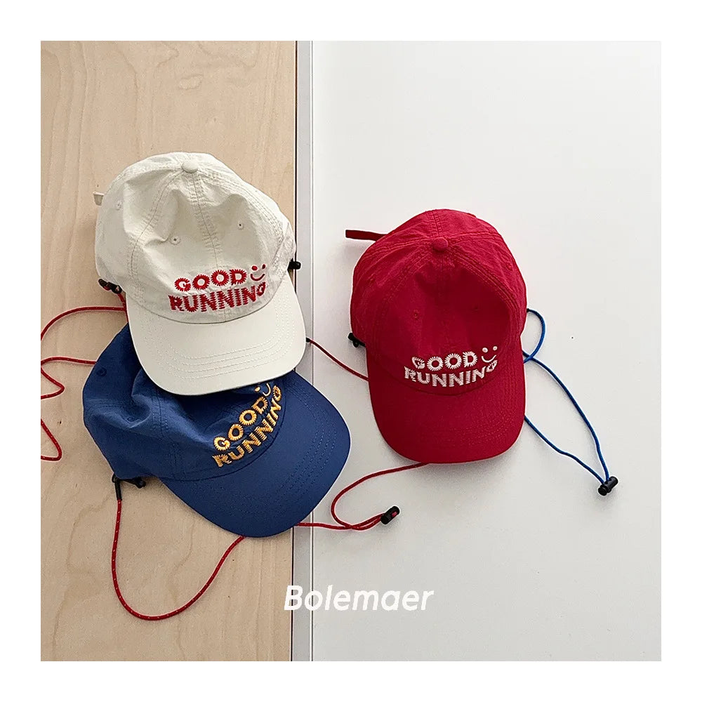 Kids Letter Embroidery Baseball Cap