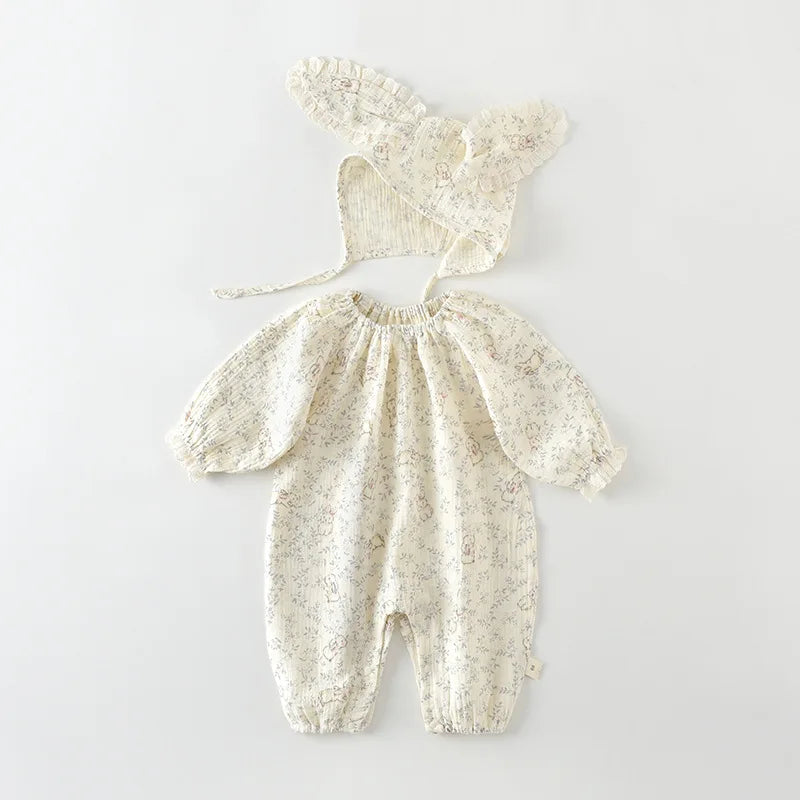 Sweet Bunny Lace Baby Romper