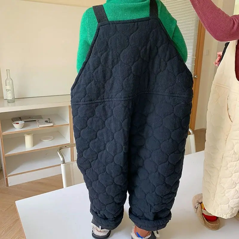 Kids Padded Winter Overall Pants