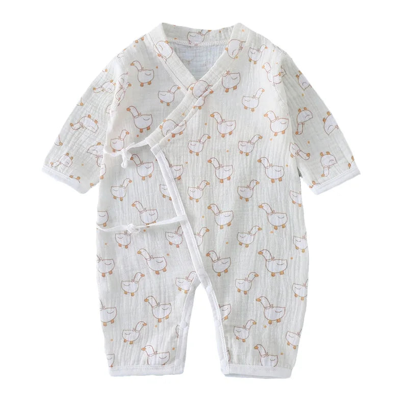 Muslin Kimono Style Baby Jumpsuit