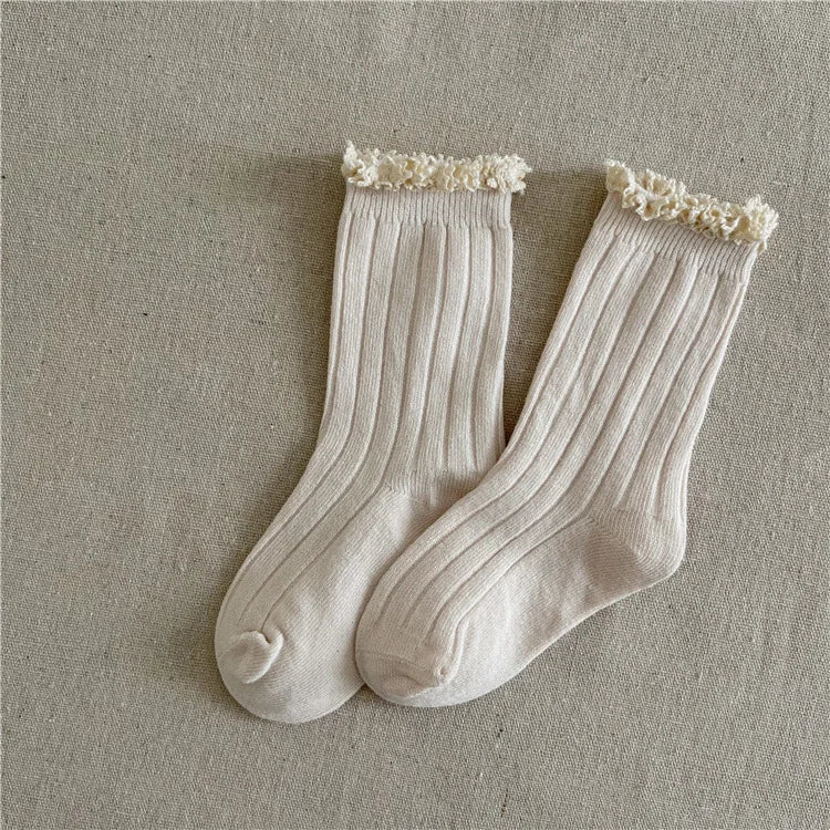 Kids Lace Cotton Princess Socks