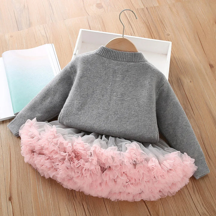 Knitted Cardigan Tutu Princess Set