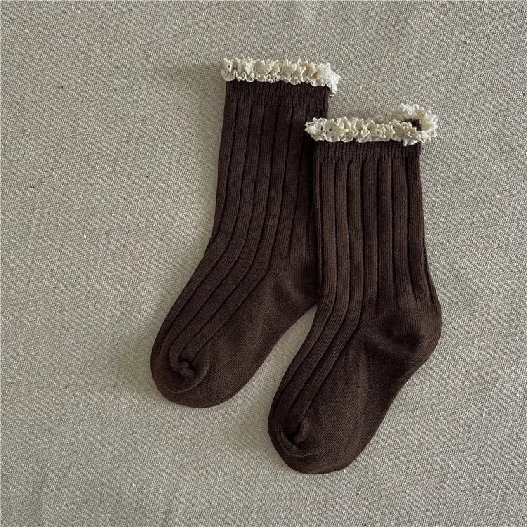 Kids Lace Cotton Princess Socks