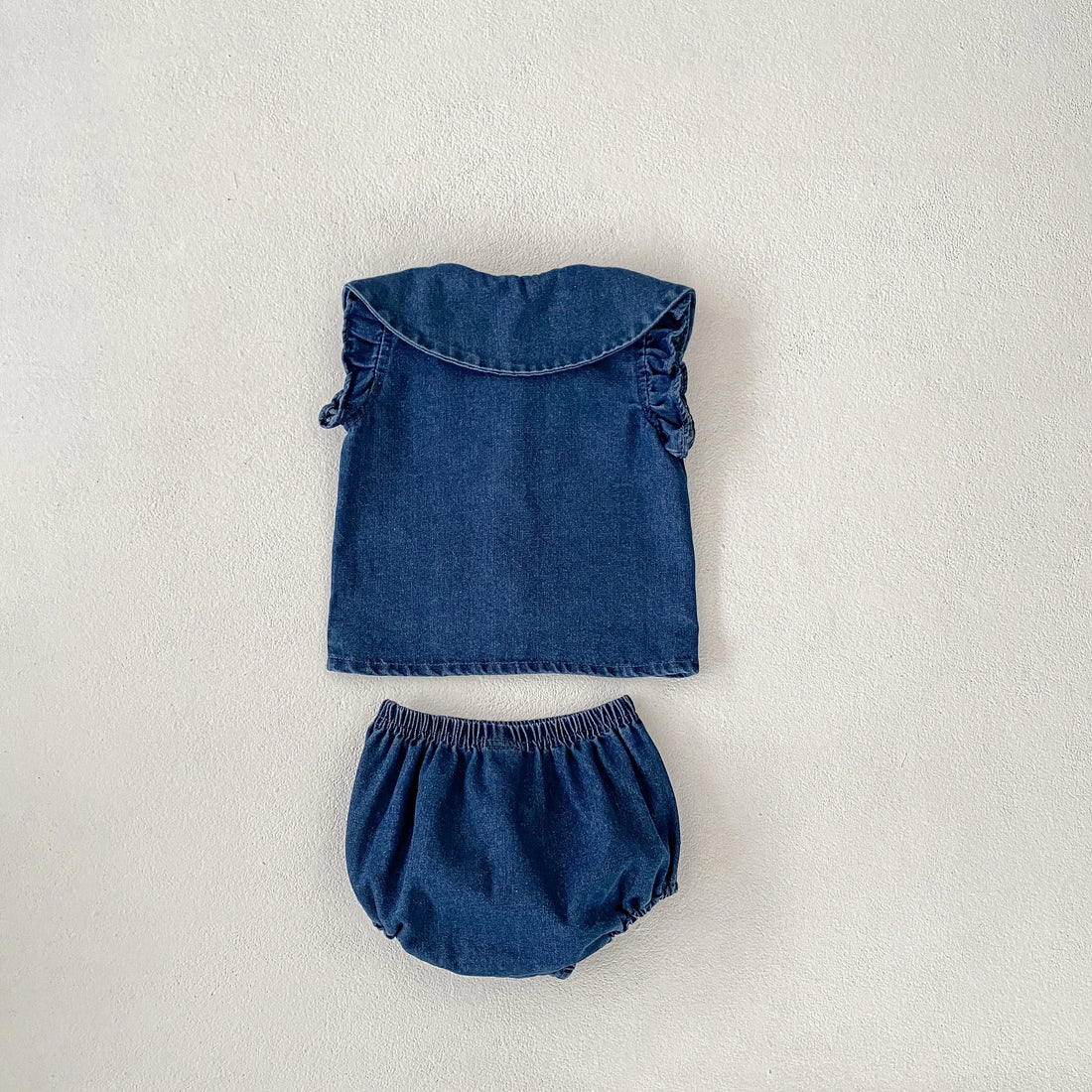 Baby Girl Denim Top And Pants Set