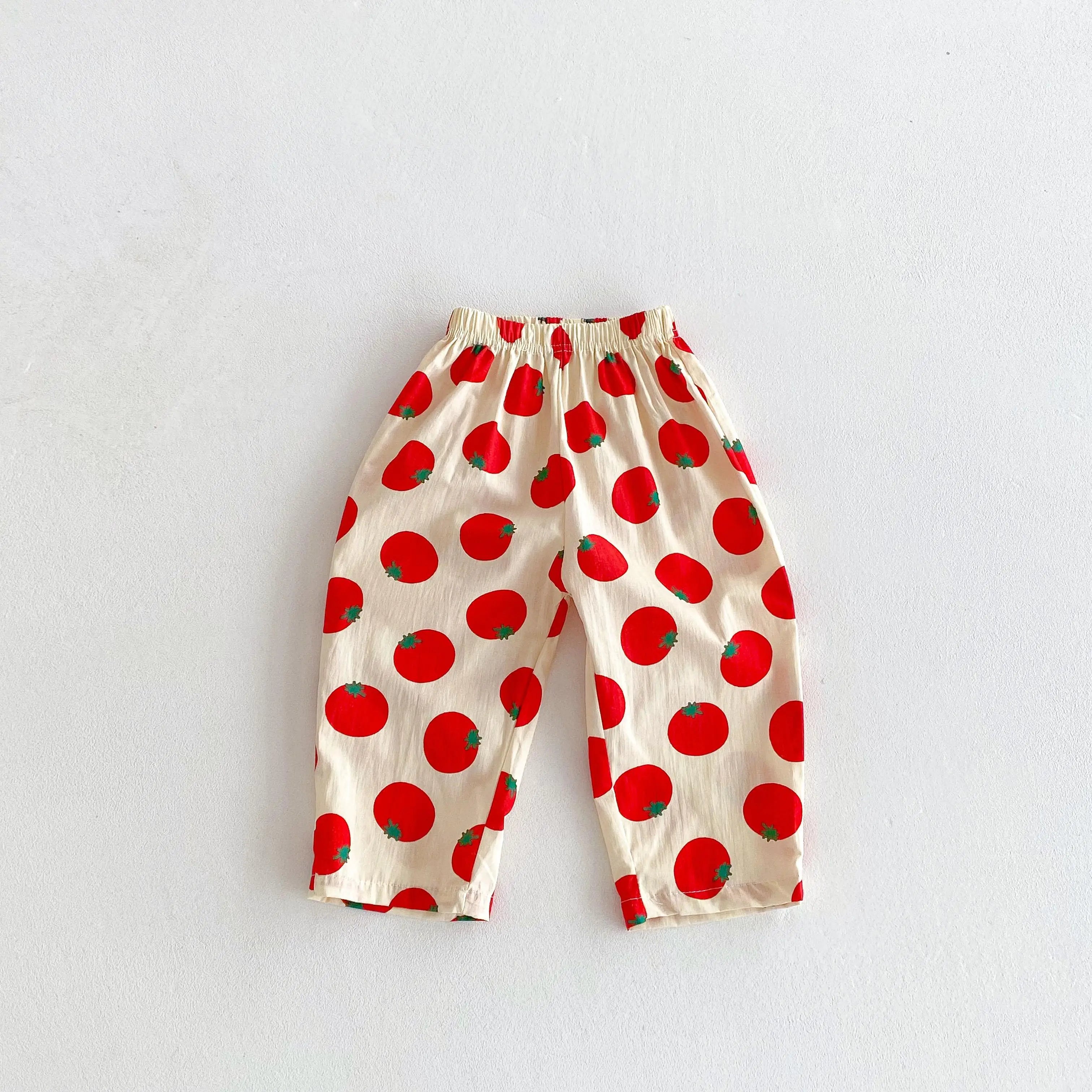 Kids Full Print Cartoon Trousers