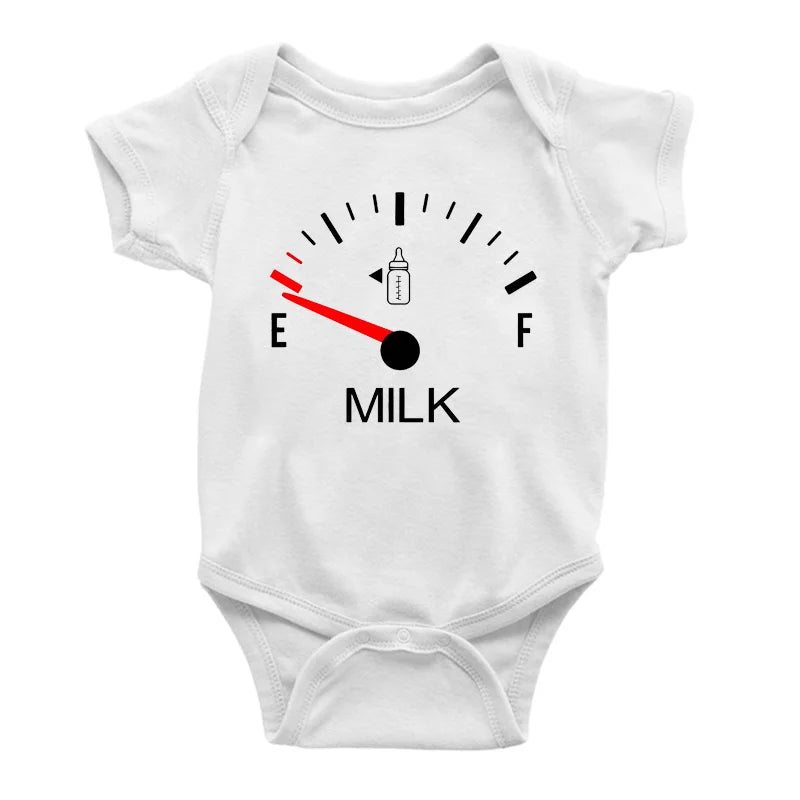 Milk Print Baby Romper