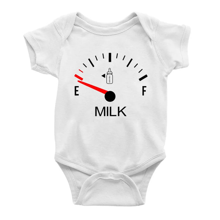 Milk Print Baby Romper