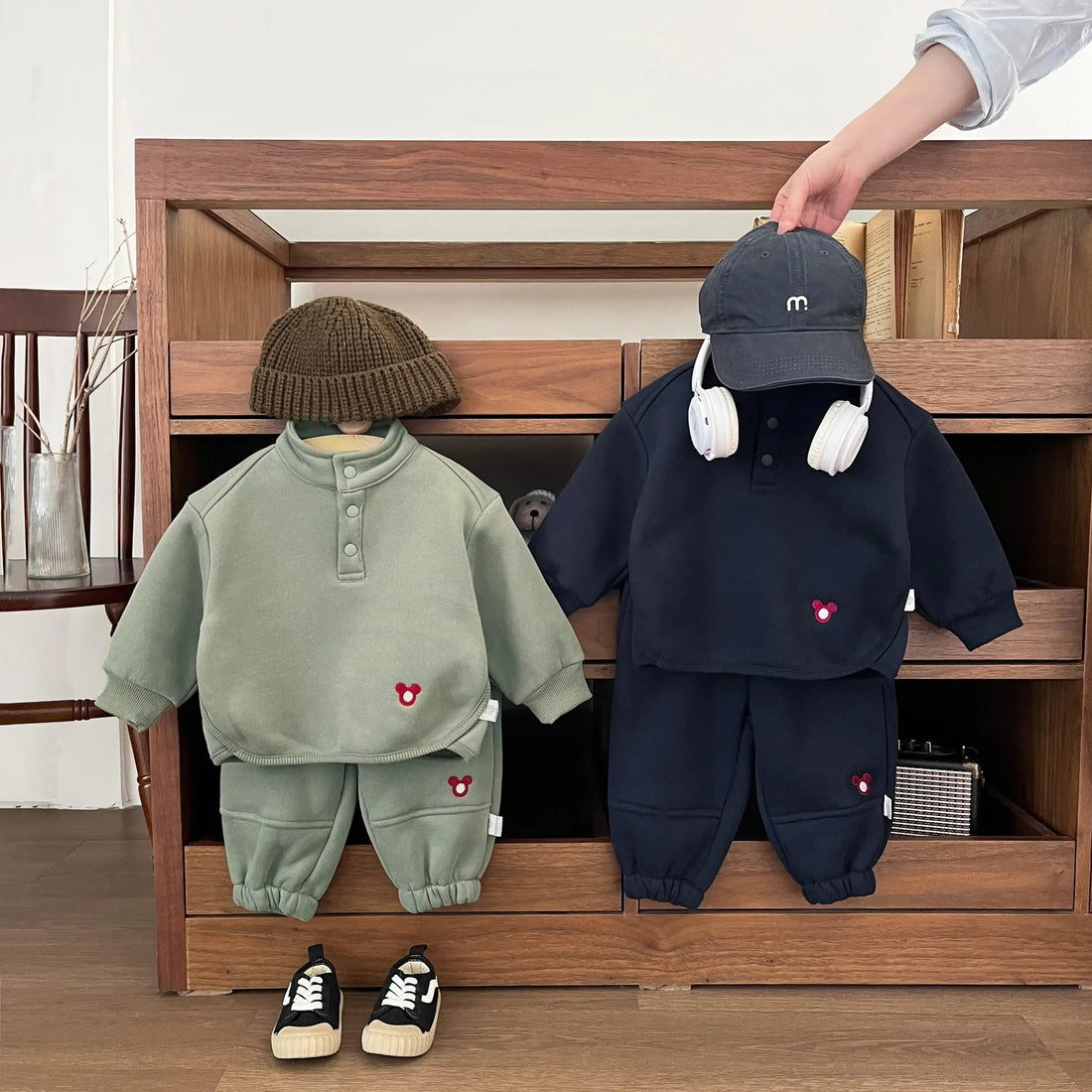 Two-Piece Set Kids Plush Sweater and Pants