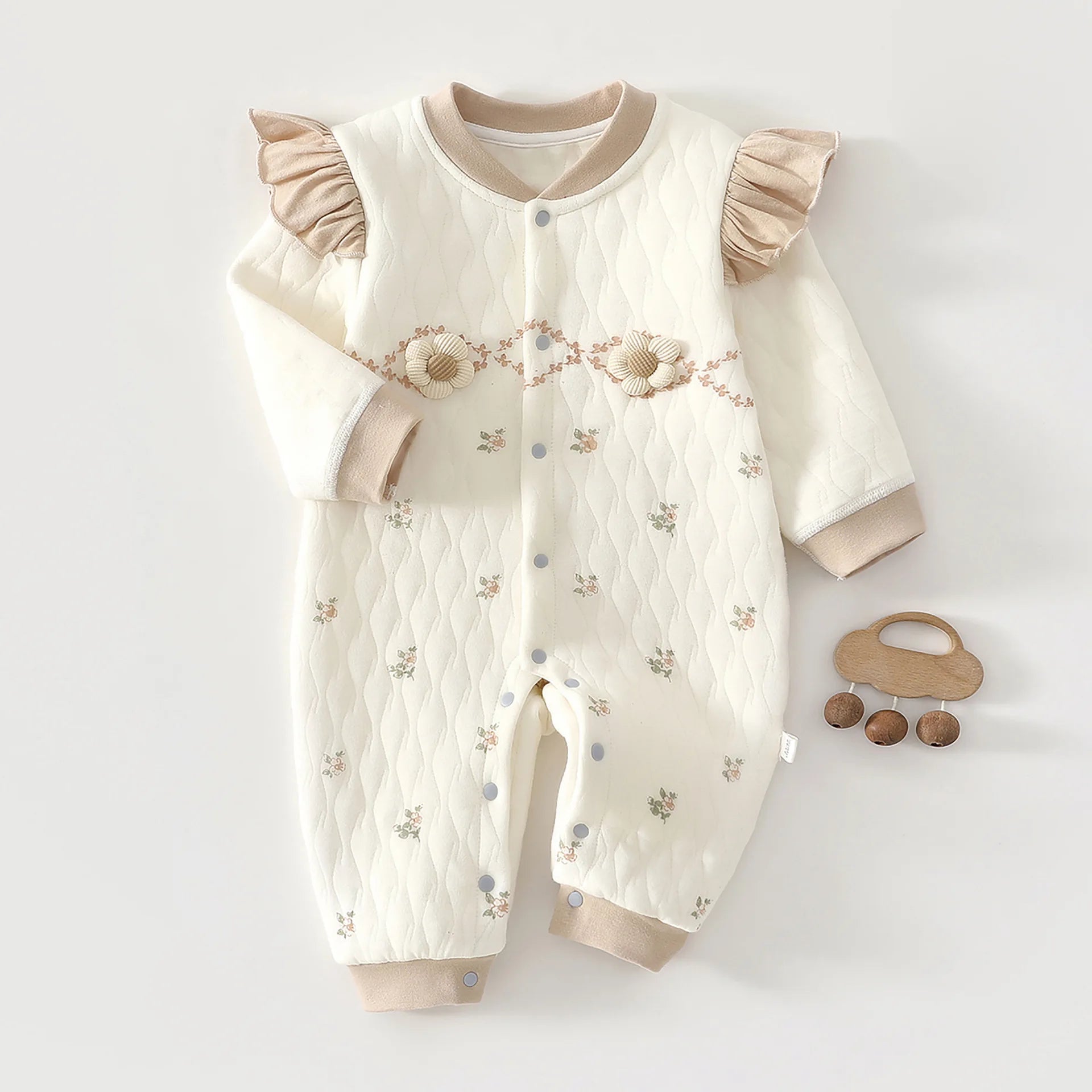 Kids Three-Layer Cotton Jumpsuit