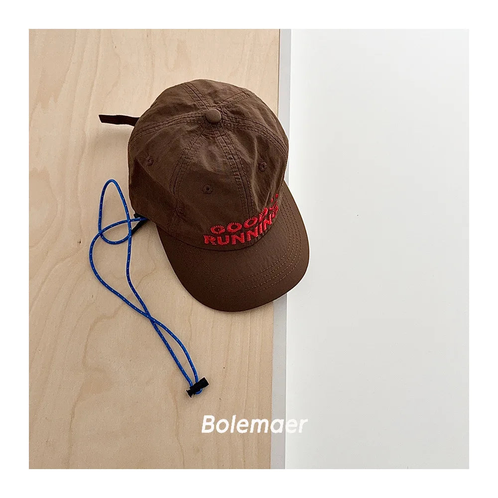 Kids Letter Embroidery Baseball Cap