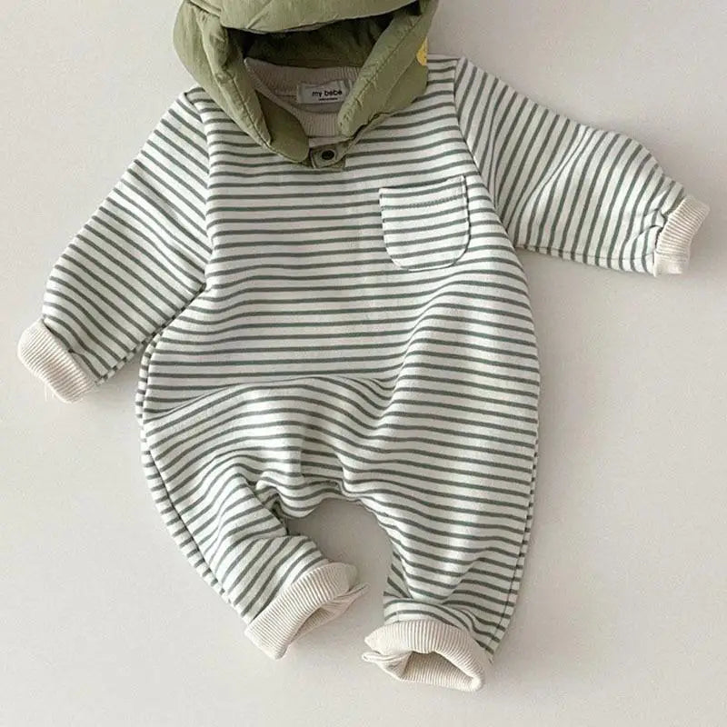 Kids Stripe Cotton Romper