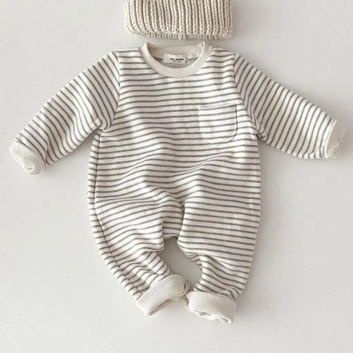 Kids Stripe Cotton Romper