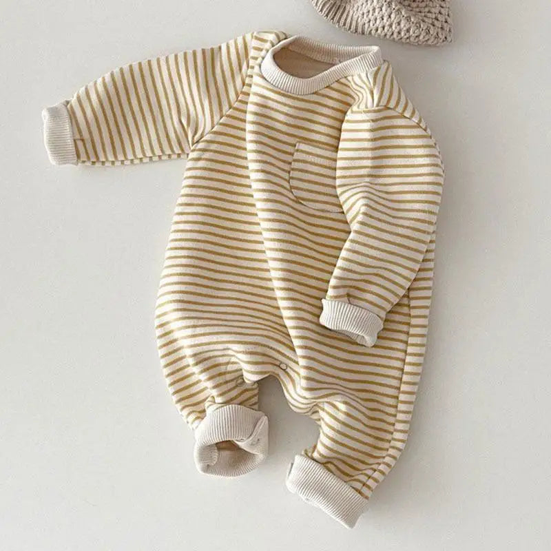Kids Stripe Cotton Romper