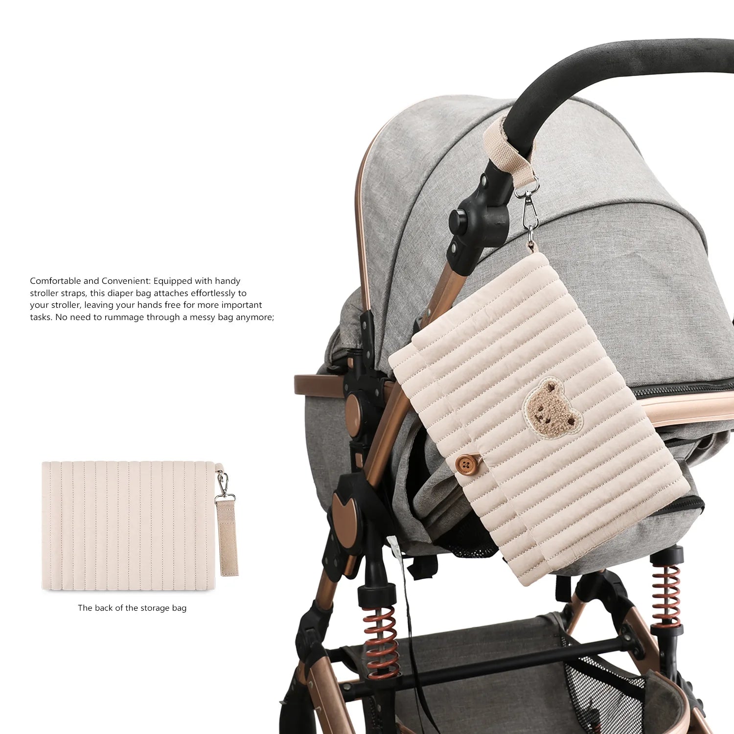 Foldable Hanging Diaper Organizer Bag