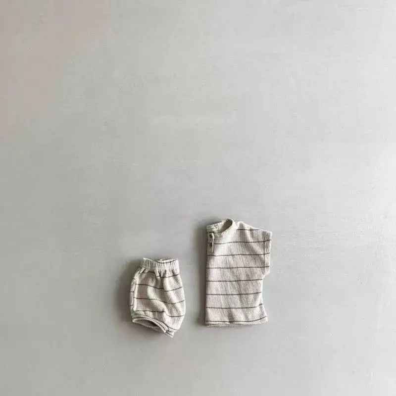 Striped Cotton Baby Clothing Set