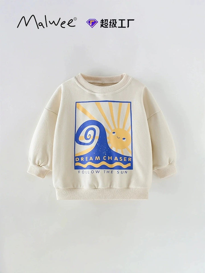 Cartoon Cotton Kids Sweatshirt