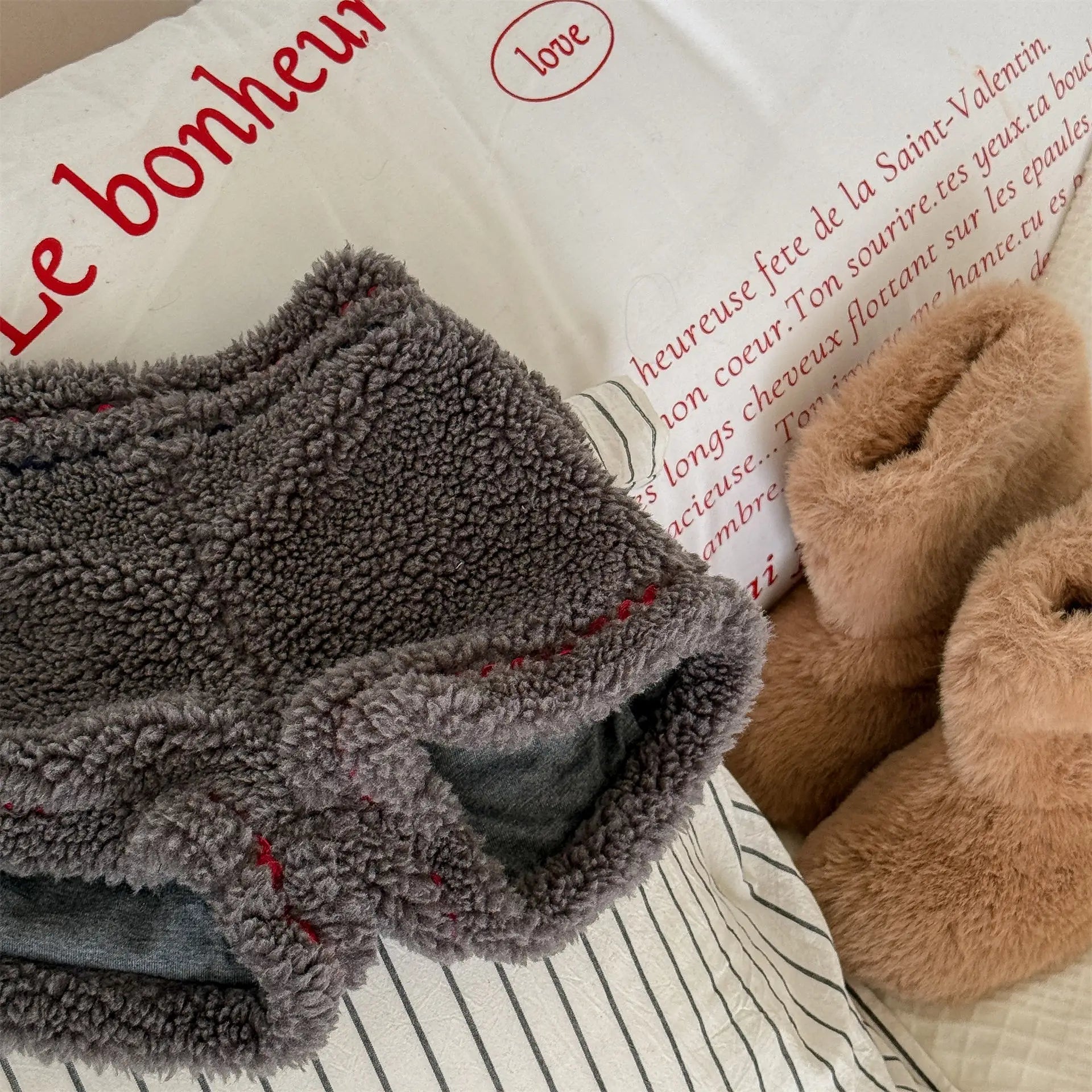 Kids Fleece Warm Winter Shorts