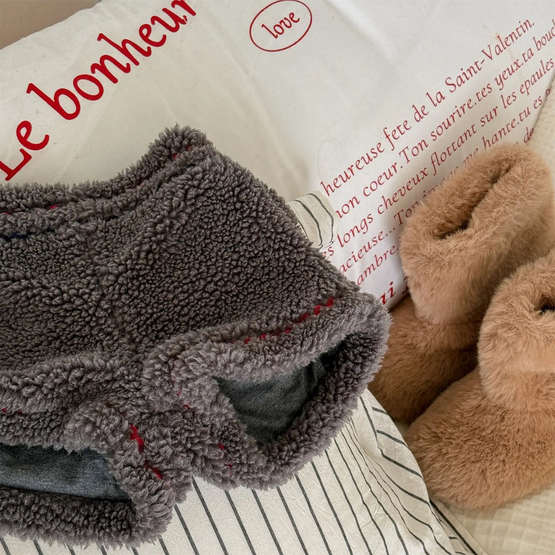 Kids Fleece Warm Winter Shorts