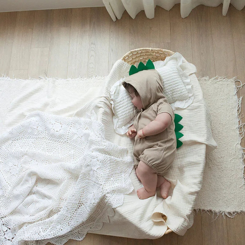 Kids Short Sleeve Hooded Bodysuit