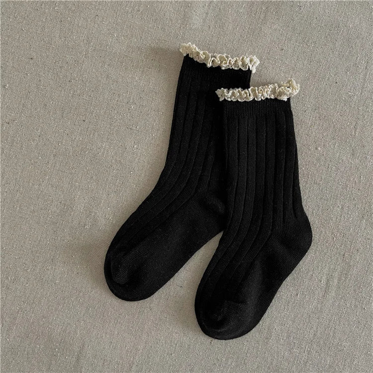 Kids Lace Cotton Princess Socks