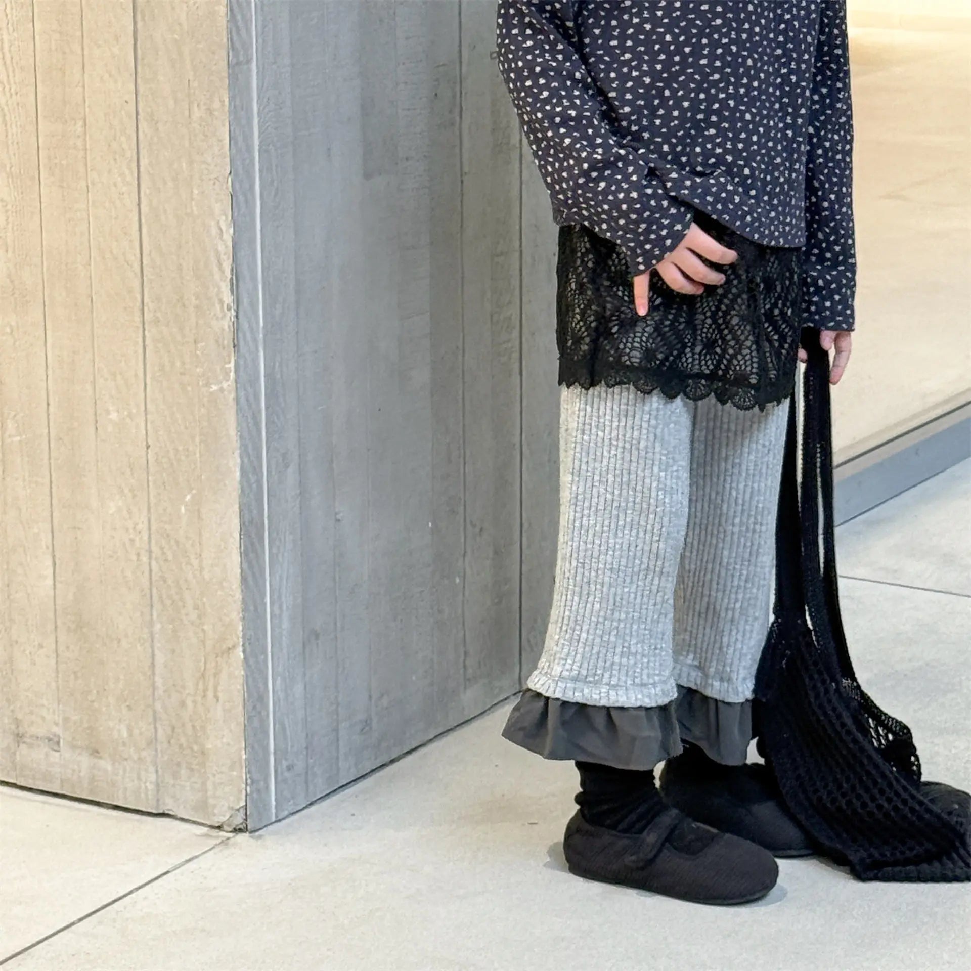 Kids Ruffle Flared Pants