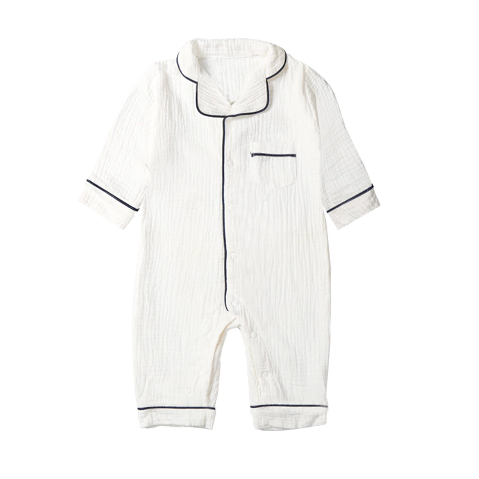 Kids Muslin Long Sleeve Sleep Romper