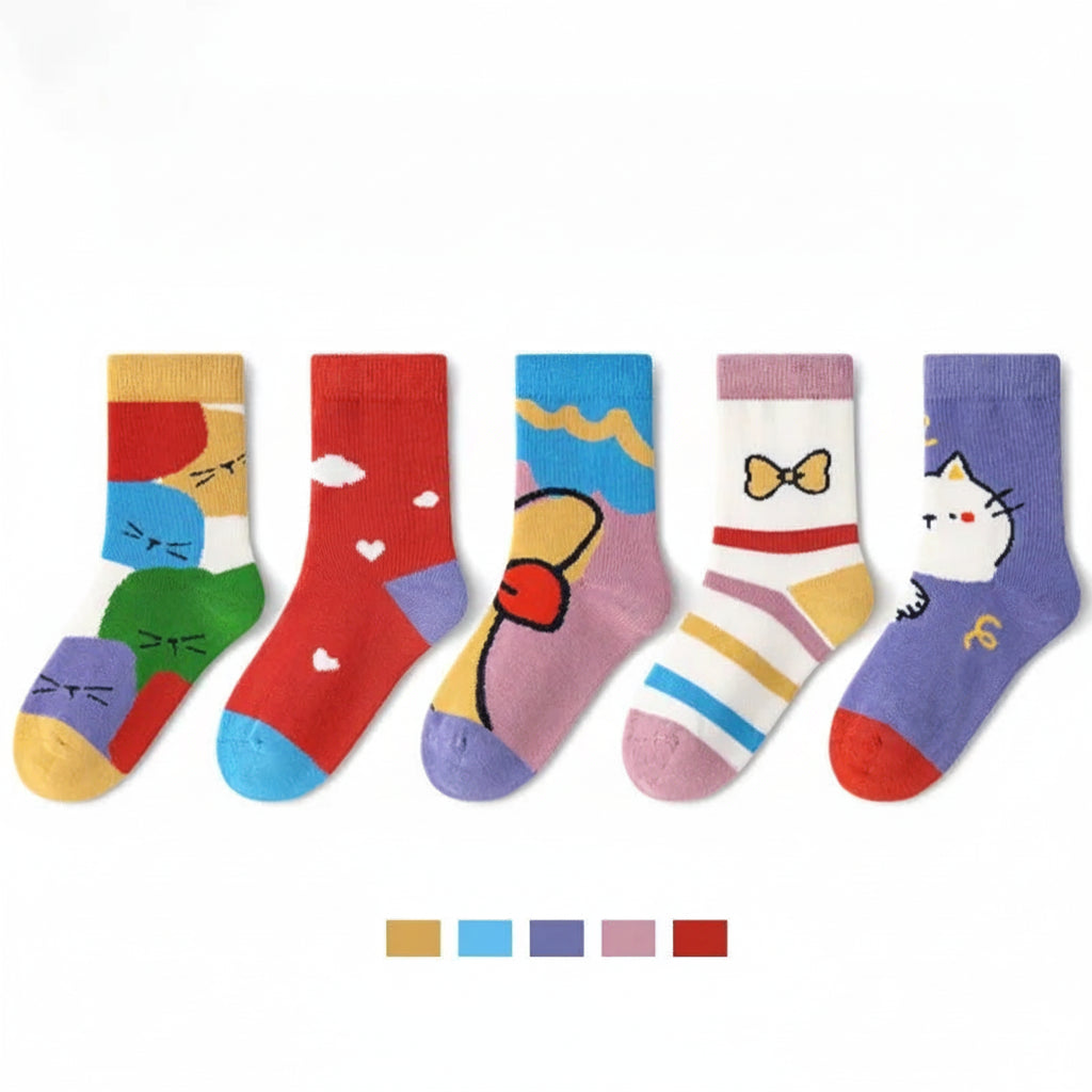 Multi Colored Socks Sets for Childeren