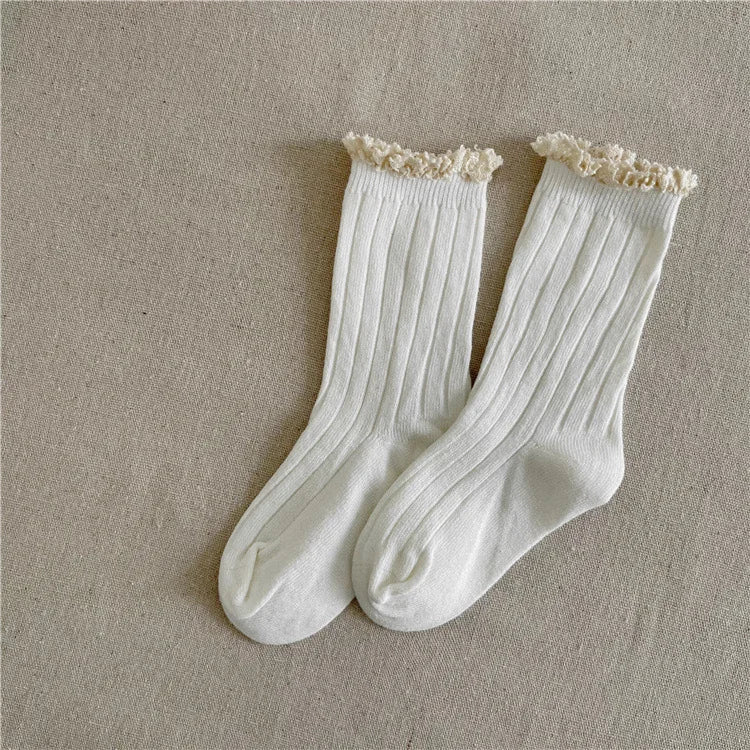 Kids Lace Cotton Princess Socks