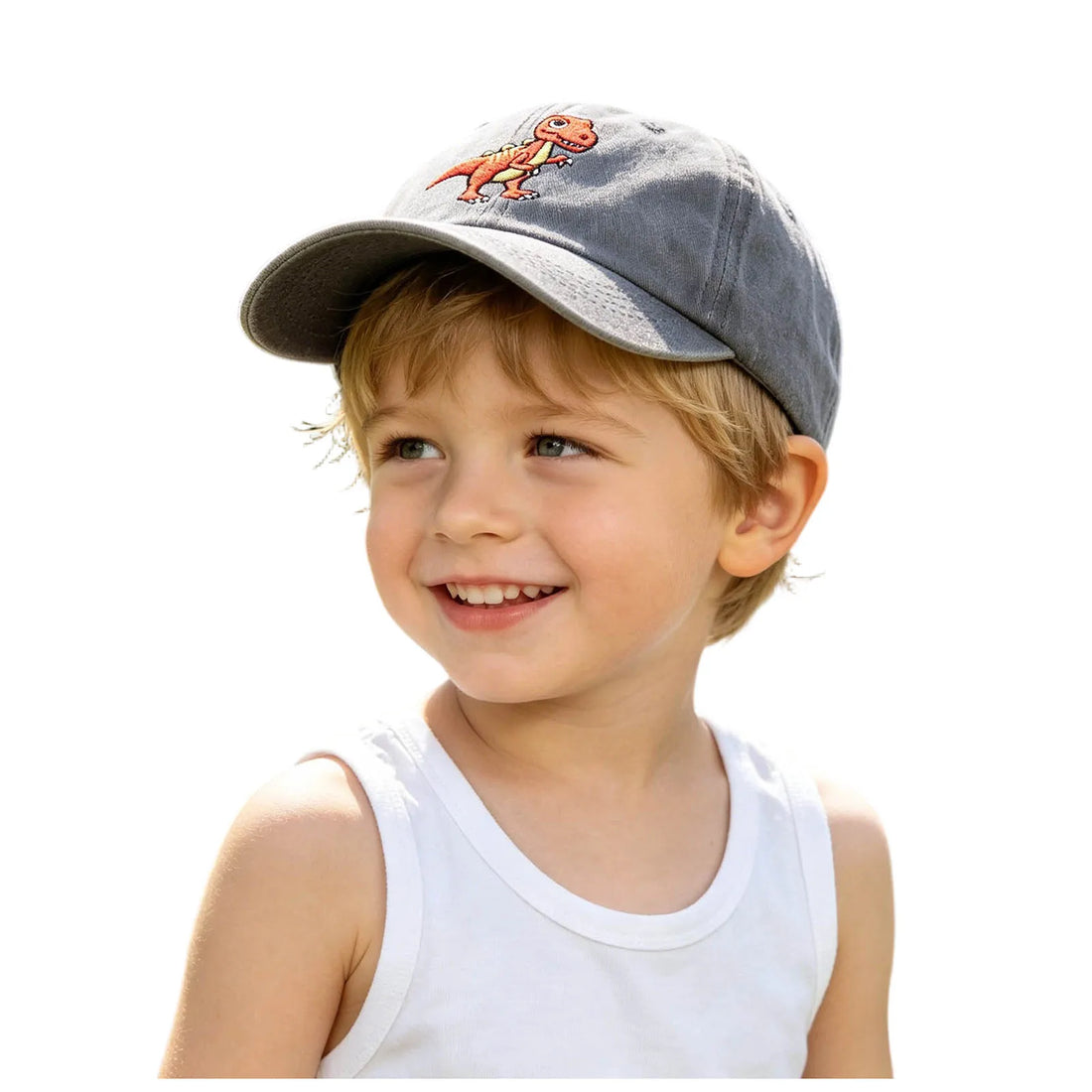 Embroidered Dinosaur Kids Baseball Cap