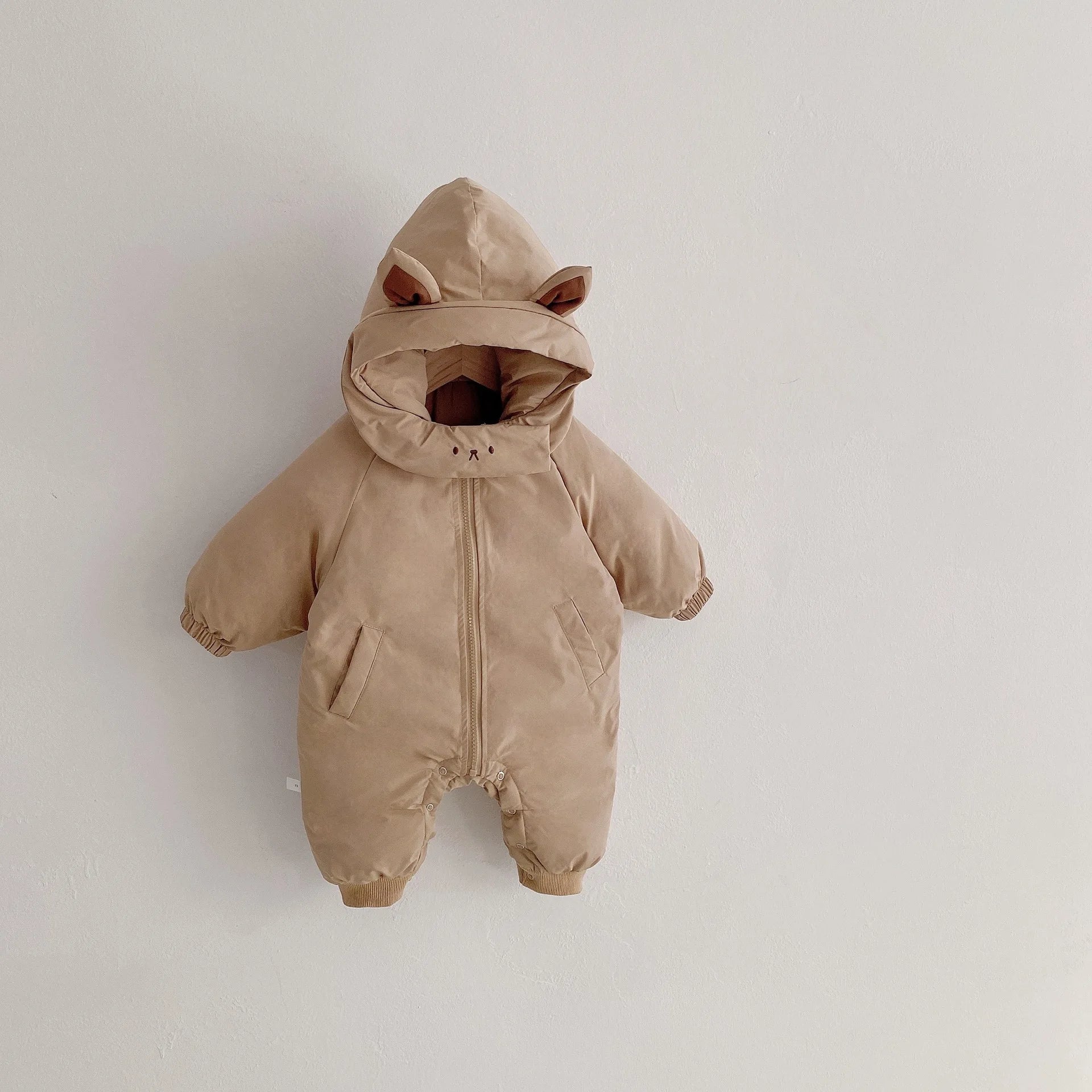 Kids Hooded Cartoon Padded Romper