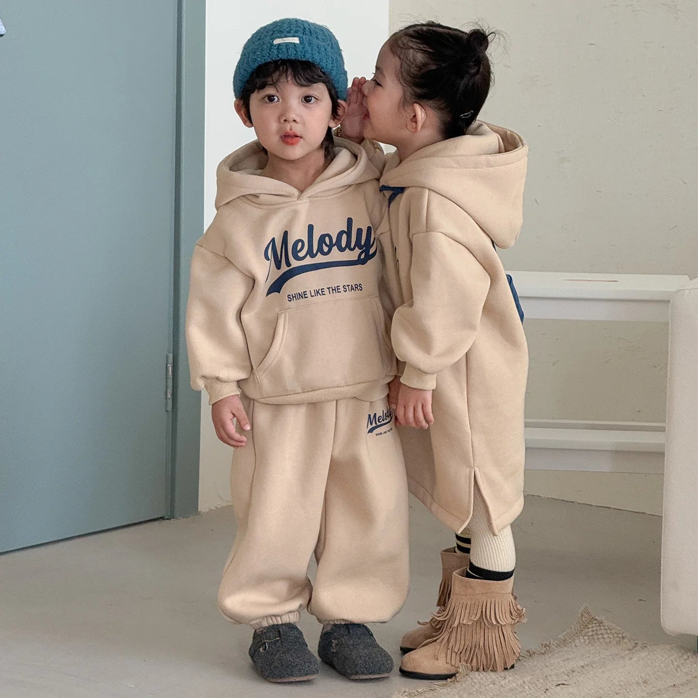 Two-Piece Set Kids Sibling Winter Outfits
