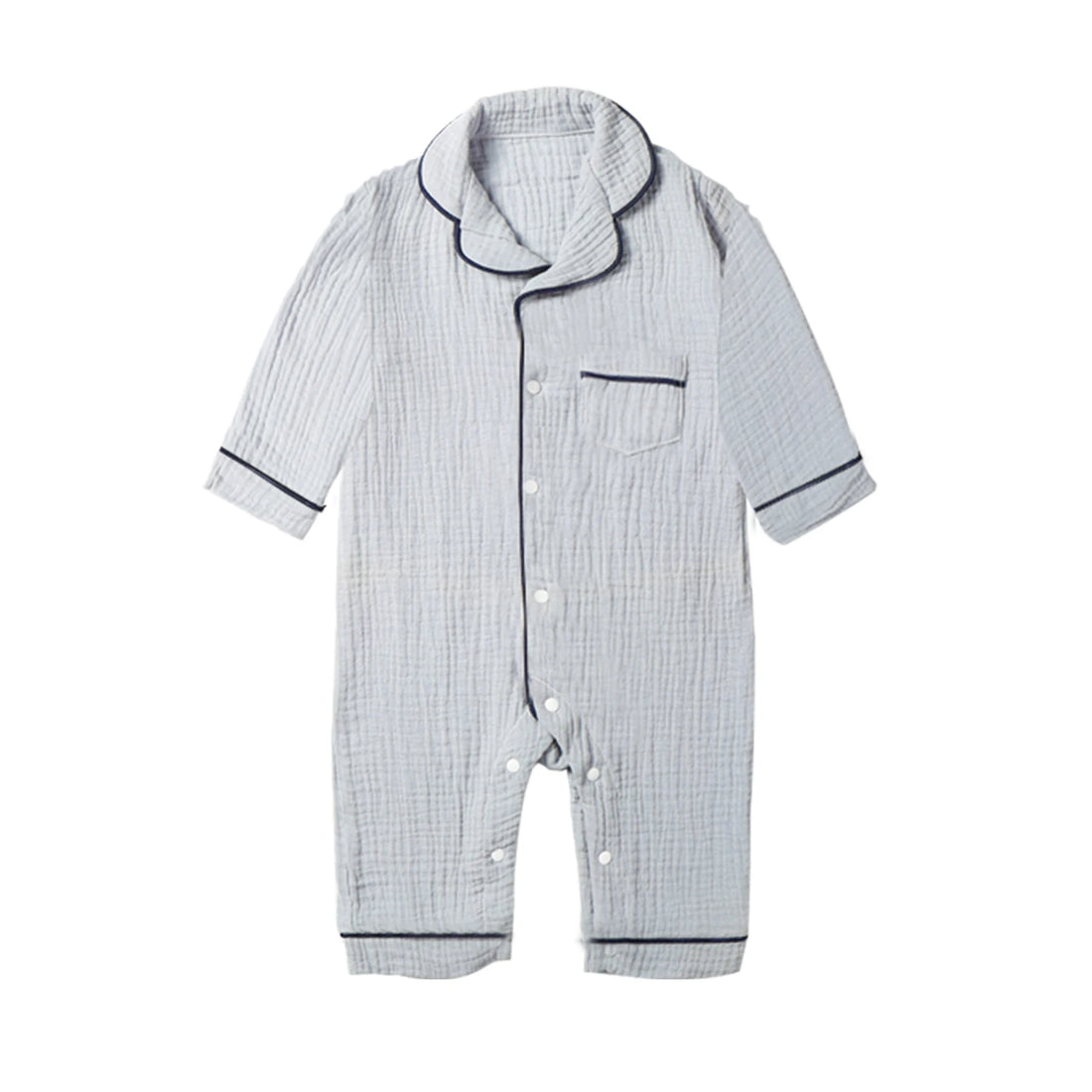 Kids Muslin Long Sleeve Sleep Romper