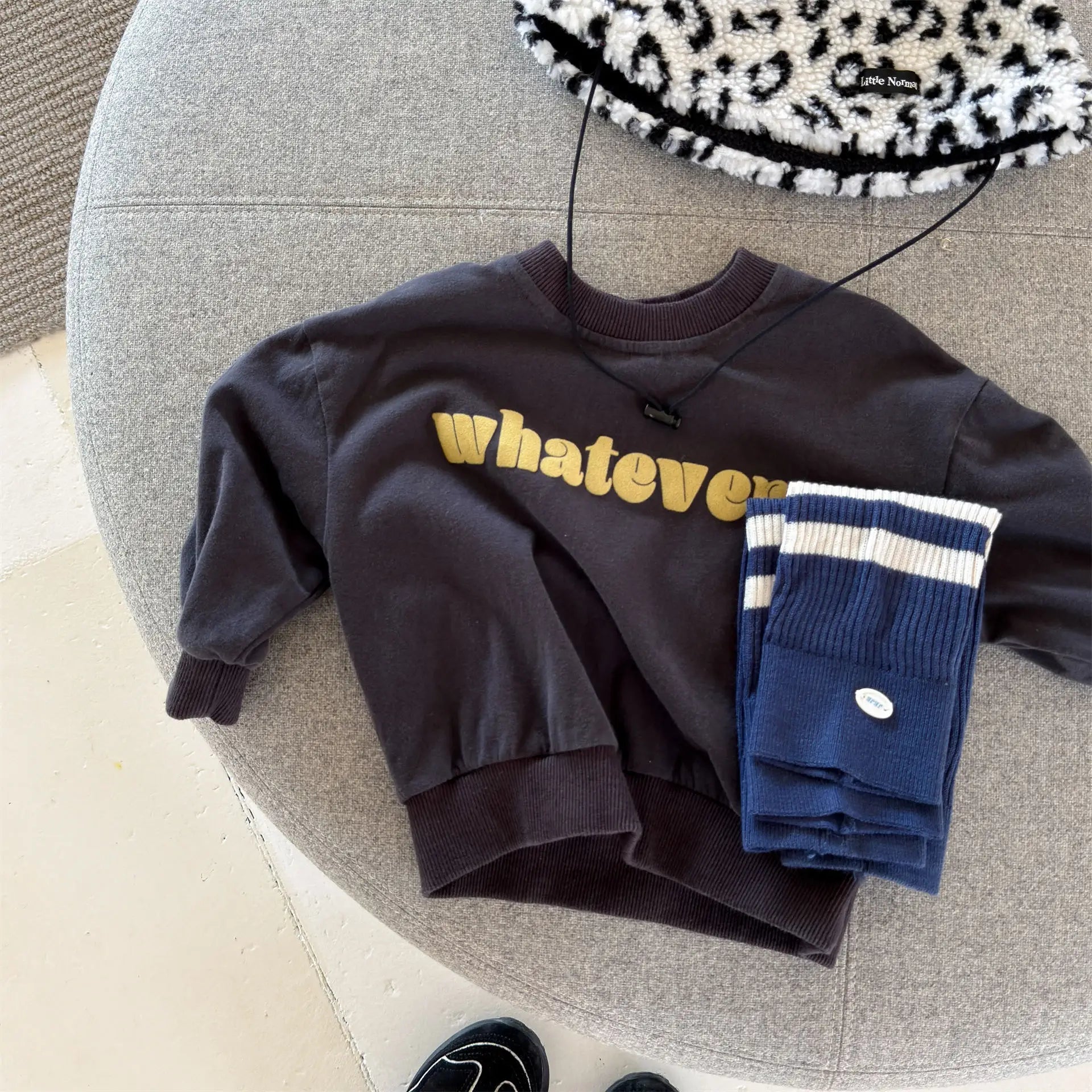 Kids Letter Print Sweatshirt